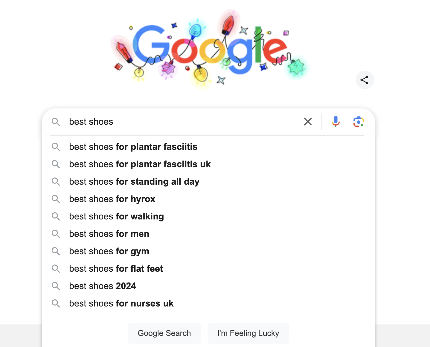 Google Autocomplete example